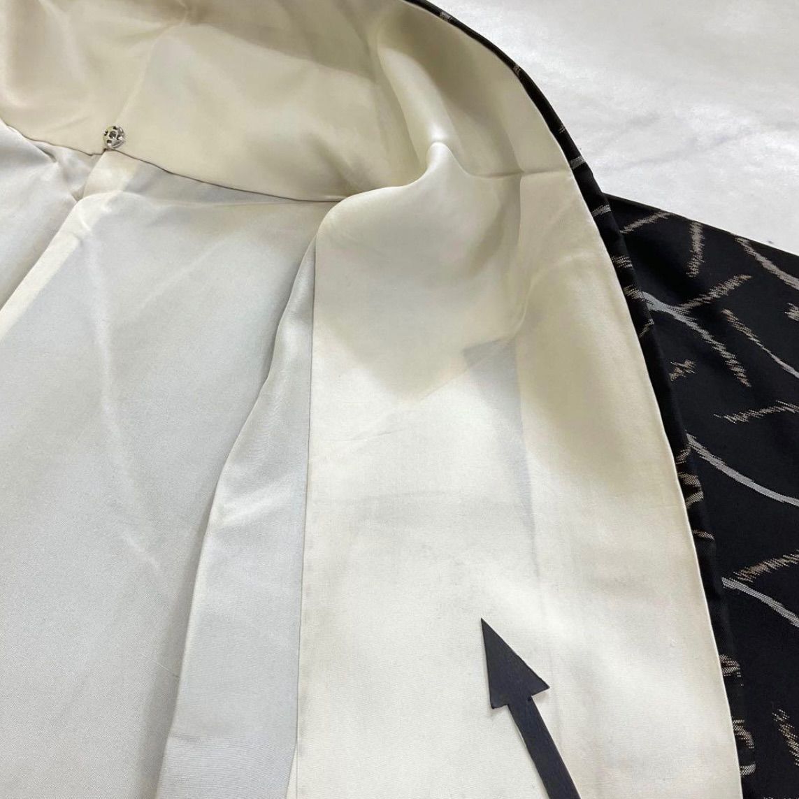 ◇kimono+one◇kimonoarisa◇未使用同然◇本場奄美大島紬◇泥大島紬