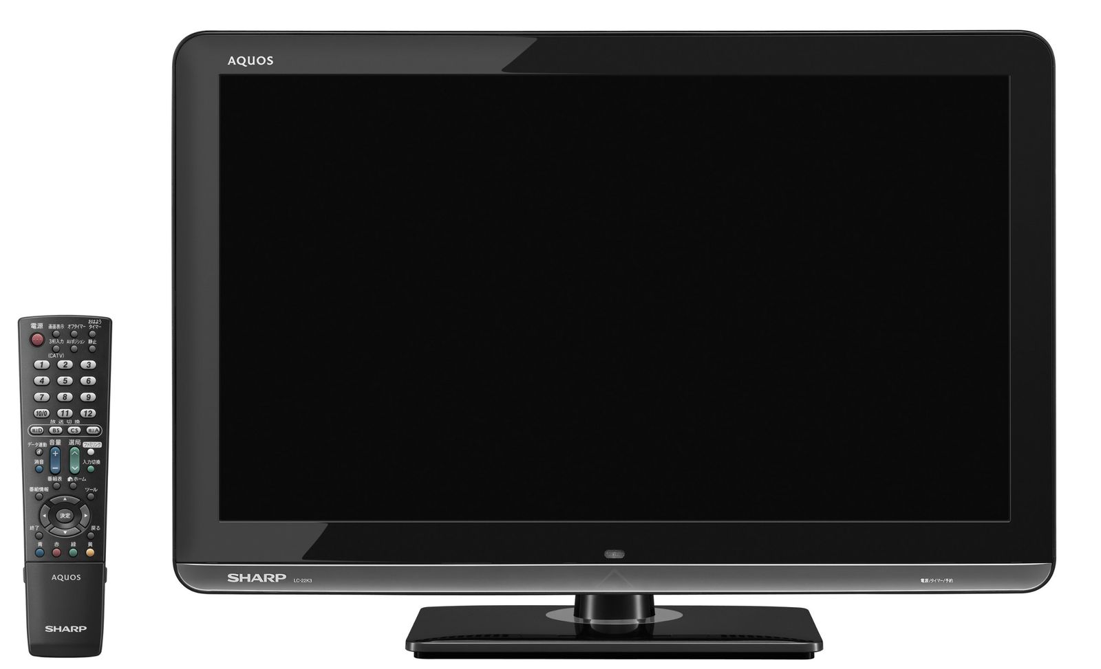 動作確認済】【中古】本体・リモコン(互換品)のみ シャープ 22型 液晶