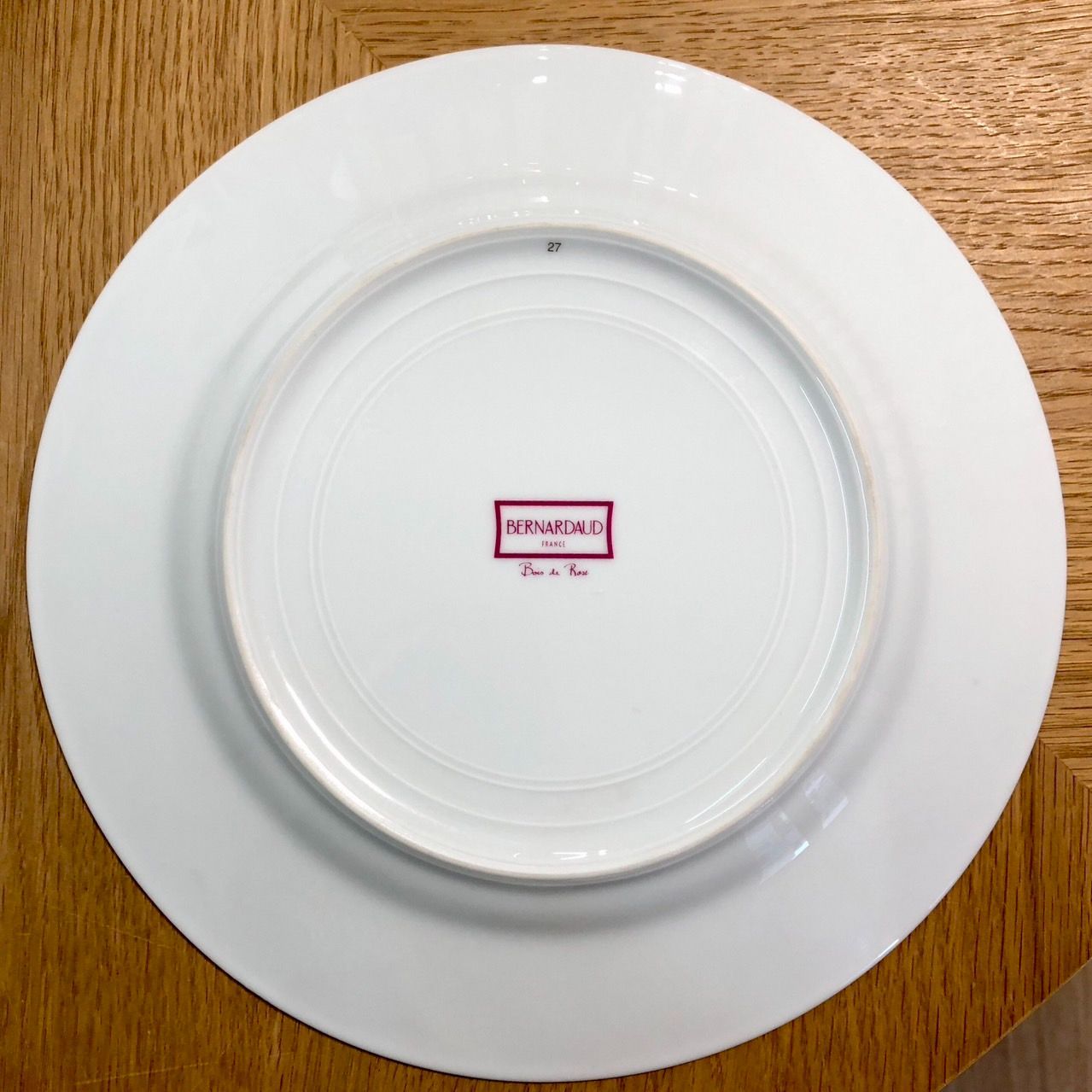 BERNARDAUD ベルナルド Bois 配送 de Rose ボワドローズ プレート26