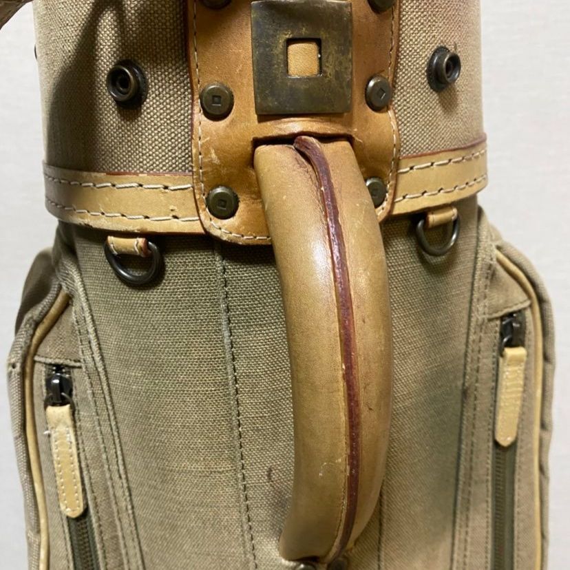 希少・ヴィンテージ】ONOFF LABO DESIGN 布製キャディバッグ