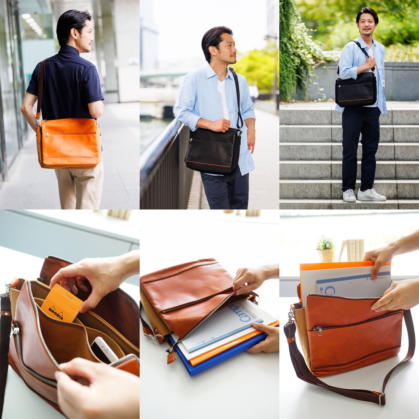 バギーポート ショルダーバッグ 大 オレンジブラウン BP YNM 201 OB