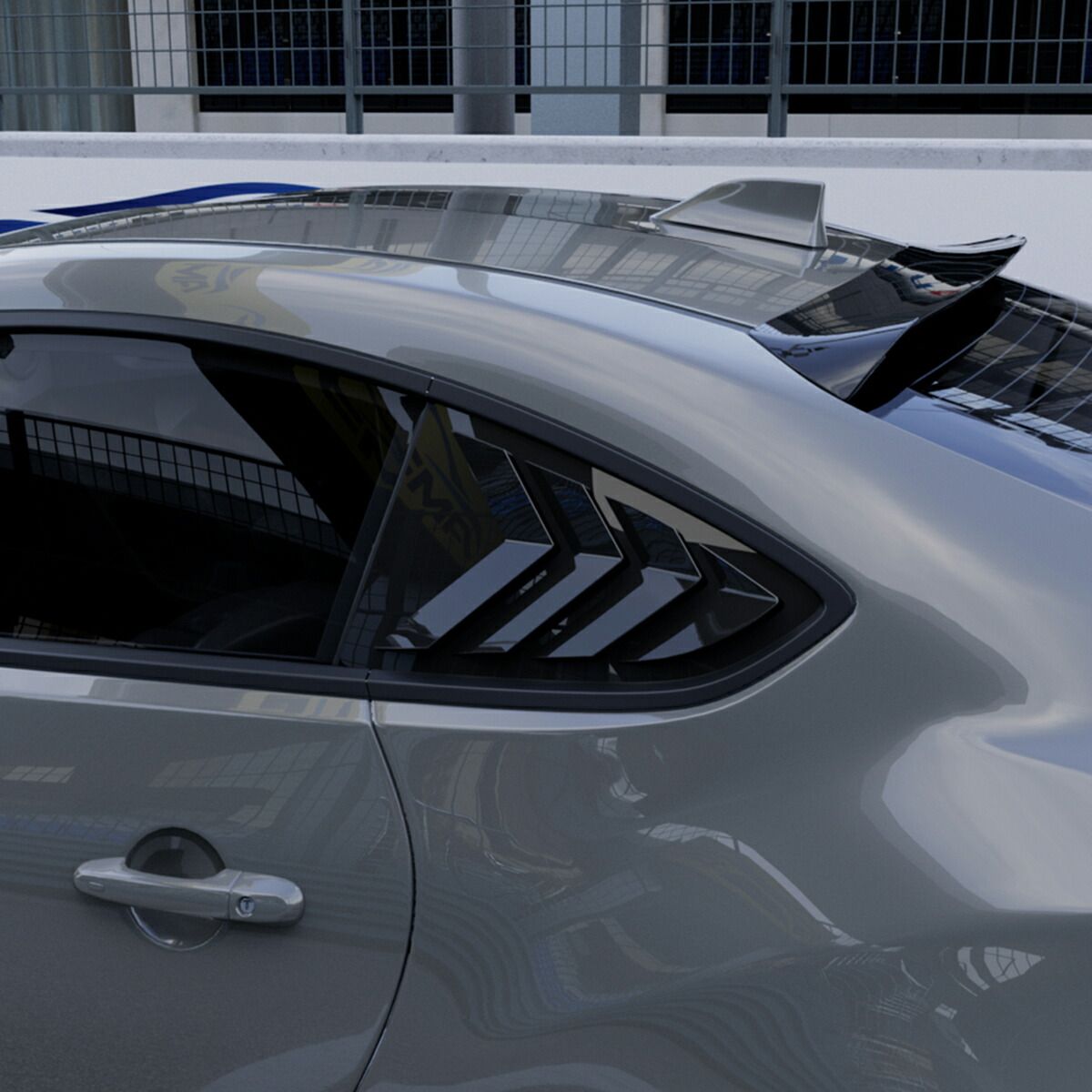 湾岸(ワンガン)ルーバー リアウィンドウ BRZ ZD8 スバル 外装 エアロ