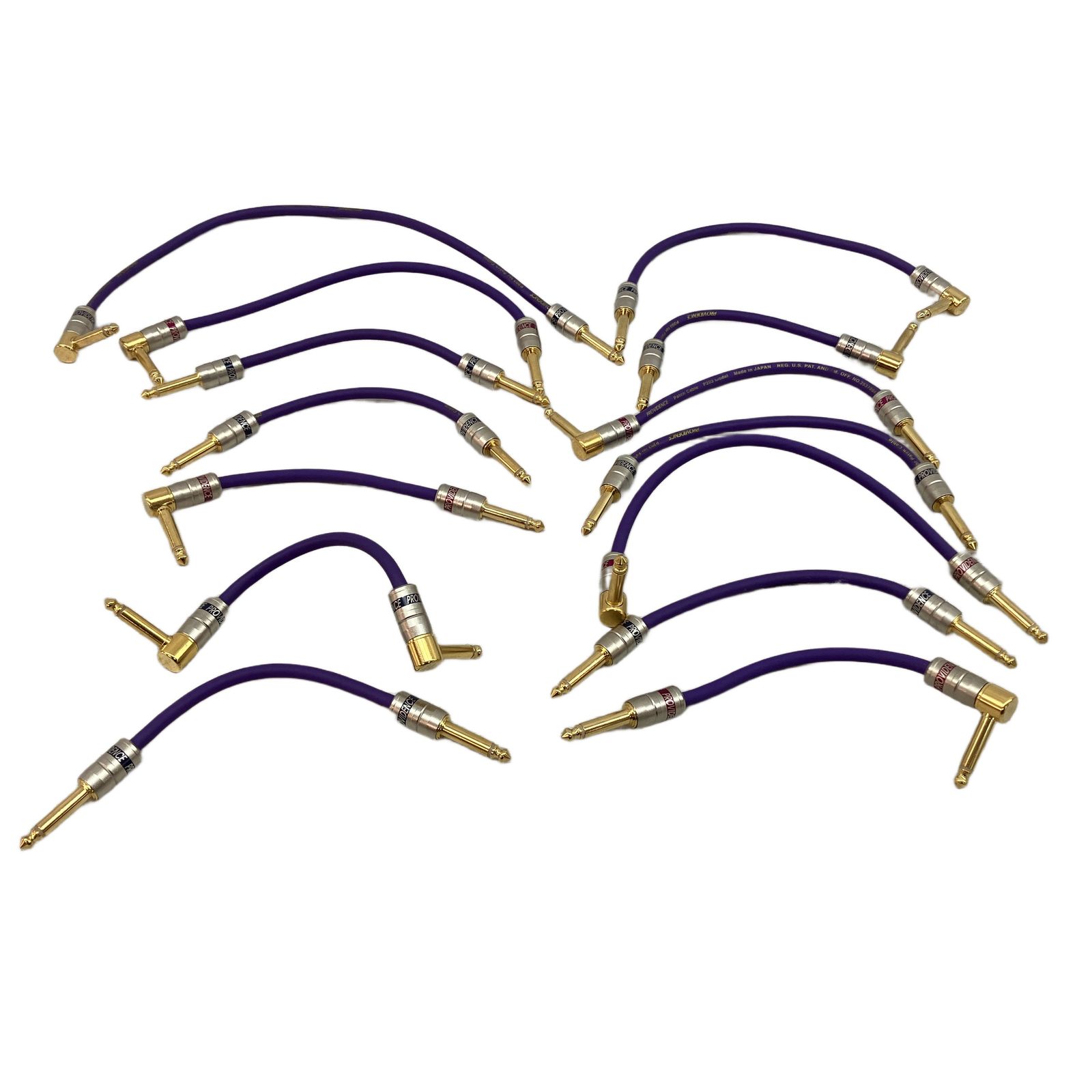 P 203 シールドケーブル パッチケーブル 14本セット ギター ベース 音響機材