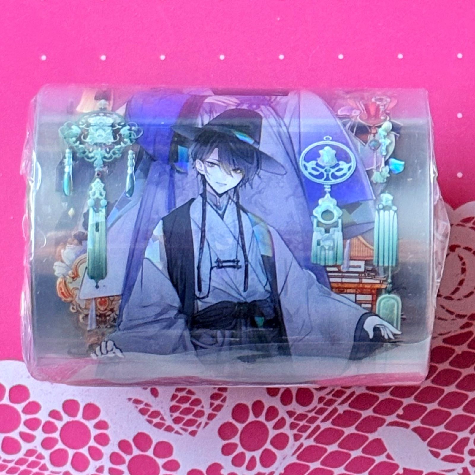 贝壳光 6cm×10m 南宫雪 海外マスキングテープ 海外マステ 人物 和服