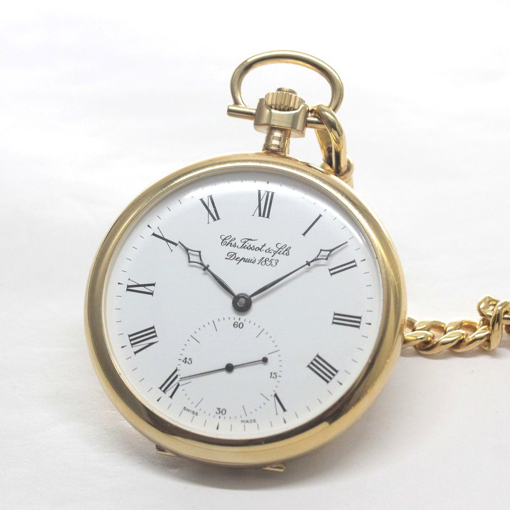 絶版モデルのティソ TISSOT 鍵巻き式懐中時計 ヴィンテージ 1039