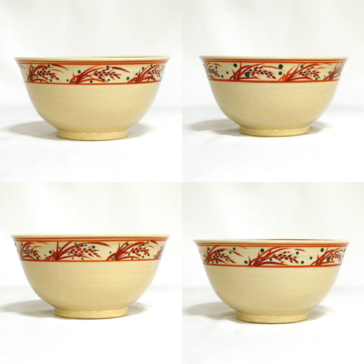 十一月の特売品】松阪萬古焼 松古窯 佐久間勝山作 赤絵 菓子鉢 茶道具