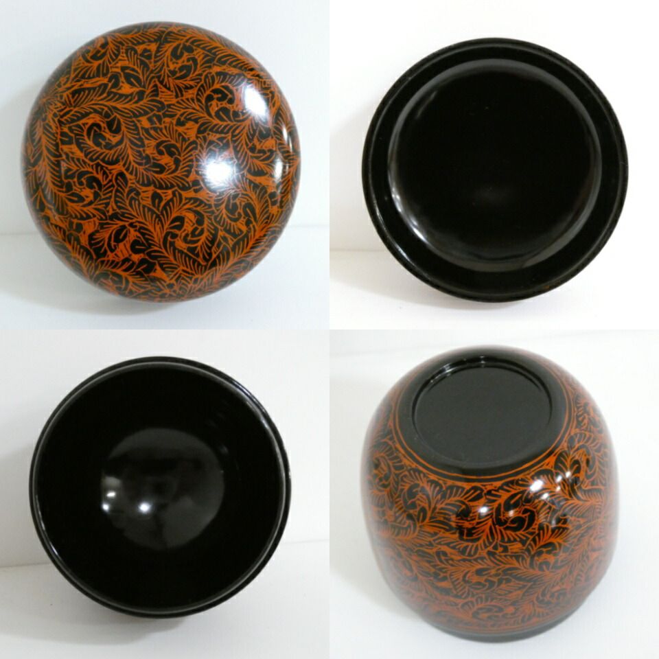 十一月の特売品】隆之作 讃岐 蒟醤塗 キンマ 棗 茶道具 【中古 美品