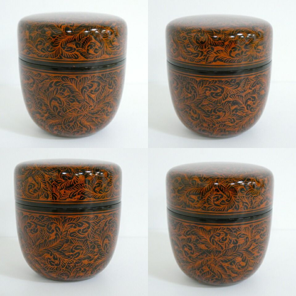 十一月の特売品】隆之作 讃岐 蒟醤塗 キンマ 棗 茶道具 【中古 美品