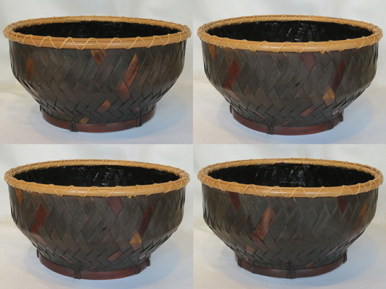 十二月◇特売品）平安東山麓 竹篭師 東竹園斎作 淡々斎好写 独楽 炭斗