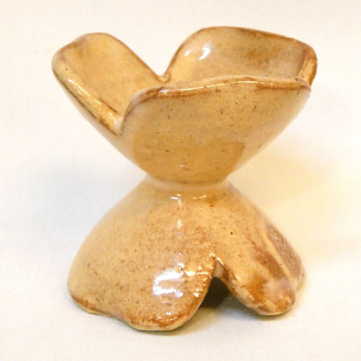 十二月の特売品】十二代 田原陶兵衛作 萩焼 三葉 蓋置 七種蓋置 茶道具