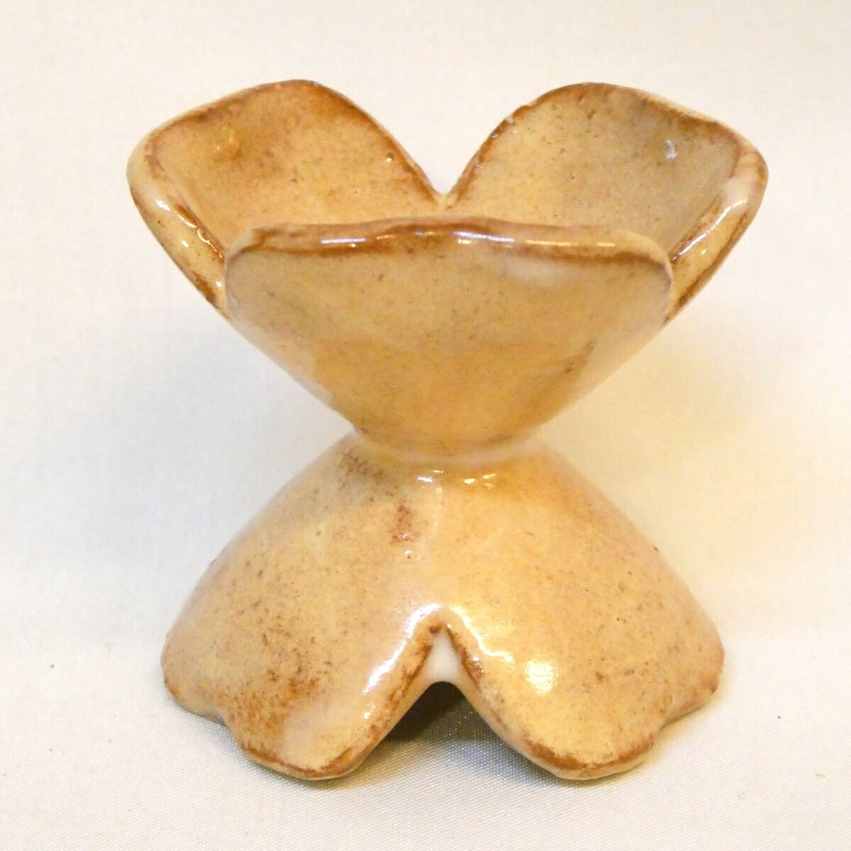 十二月の特売品】十二代 田原陶兵衛作 萩焼 三葉 蓋置 七種蓋置 茶道具