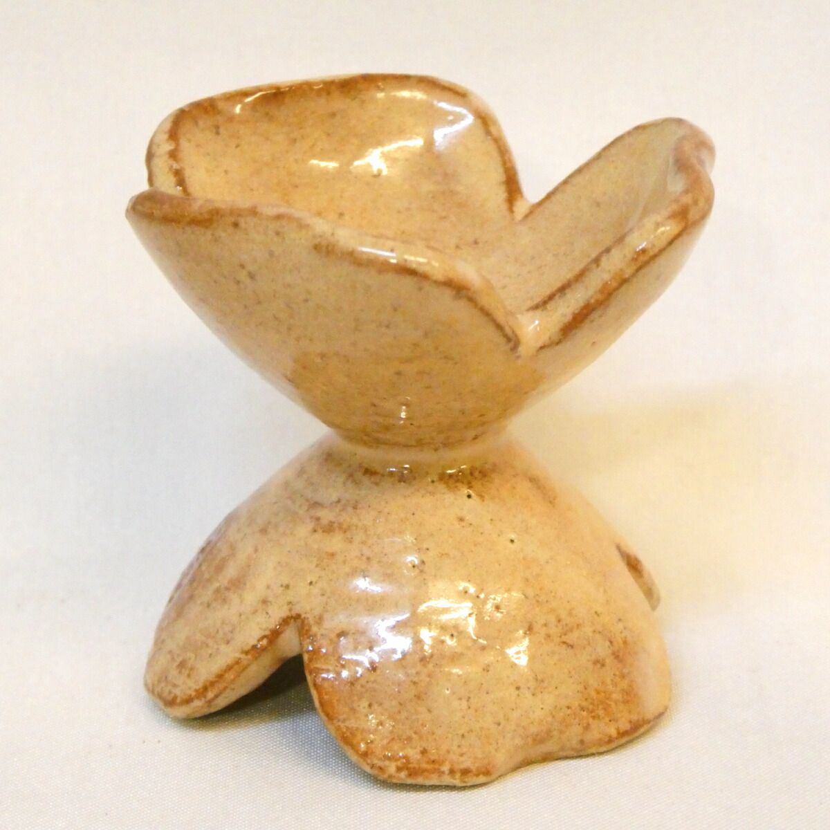 十二月の特売品】十二代 田原陶兵衛作 萩焼 三葉 蓋置 七種蓋置 茶道具