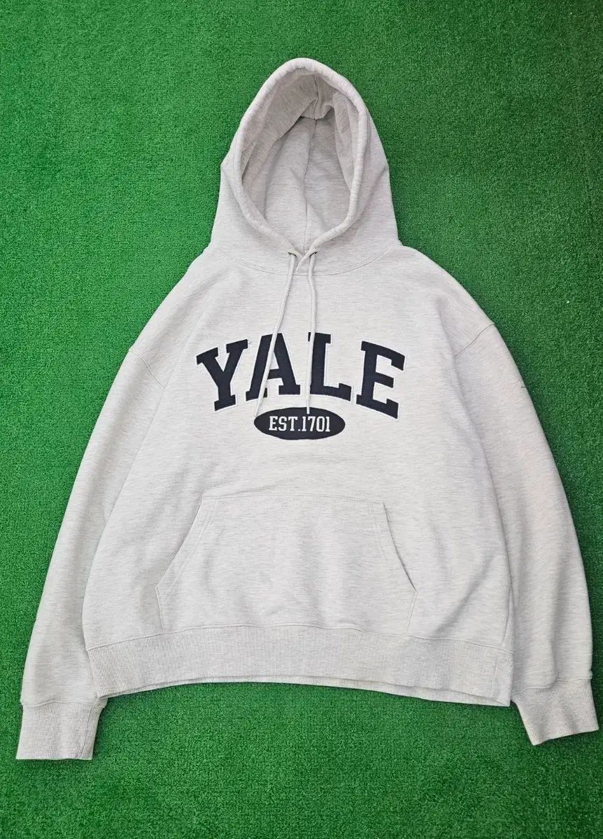 イェール YALE フード Tシャツ グレー