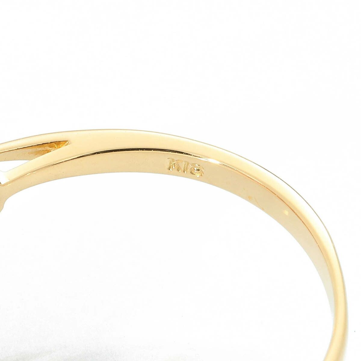 ルビー 0.5ct ダイヤモンド イエローゴールド K18YG フラワーモチーフ 