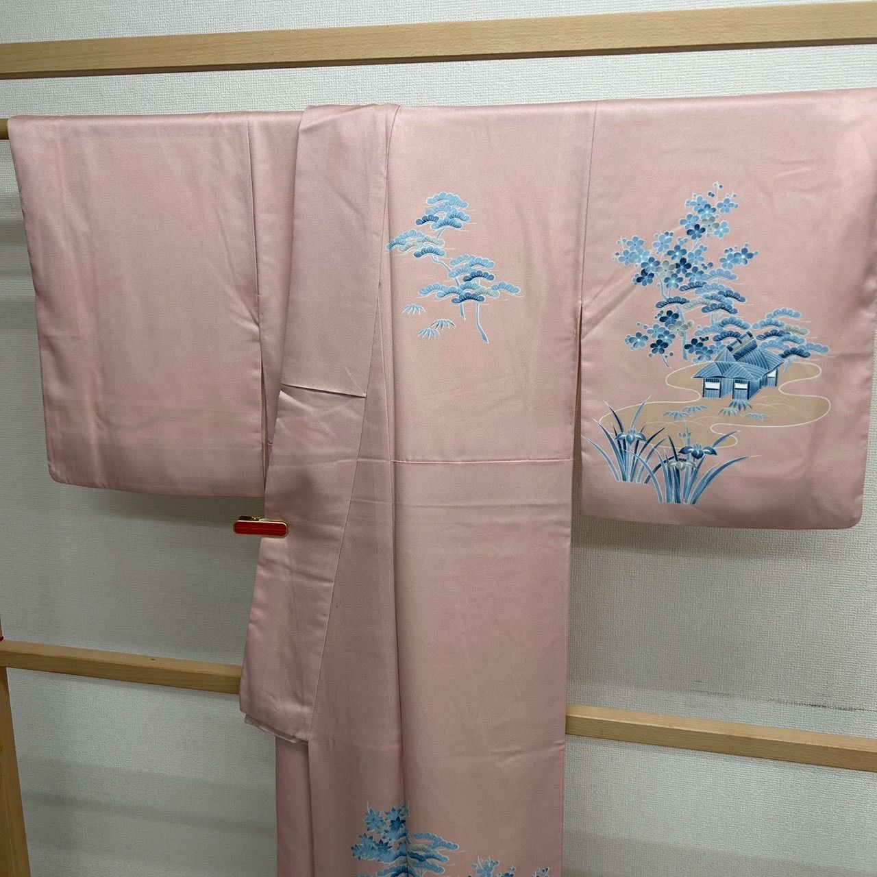 付下げ 友禅 茶屋辻 上品な染め 紋無し 訪問着 正絹 着物 MK-1952