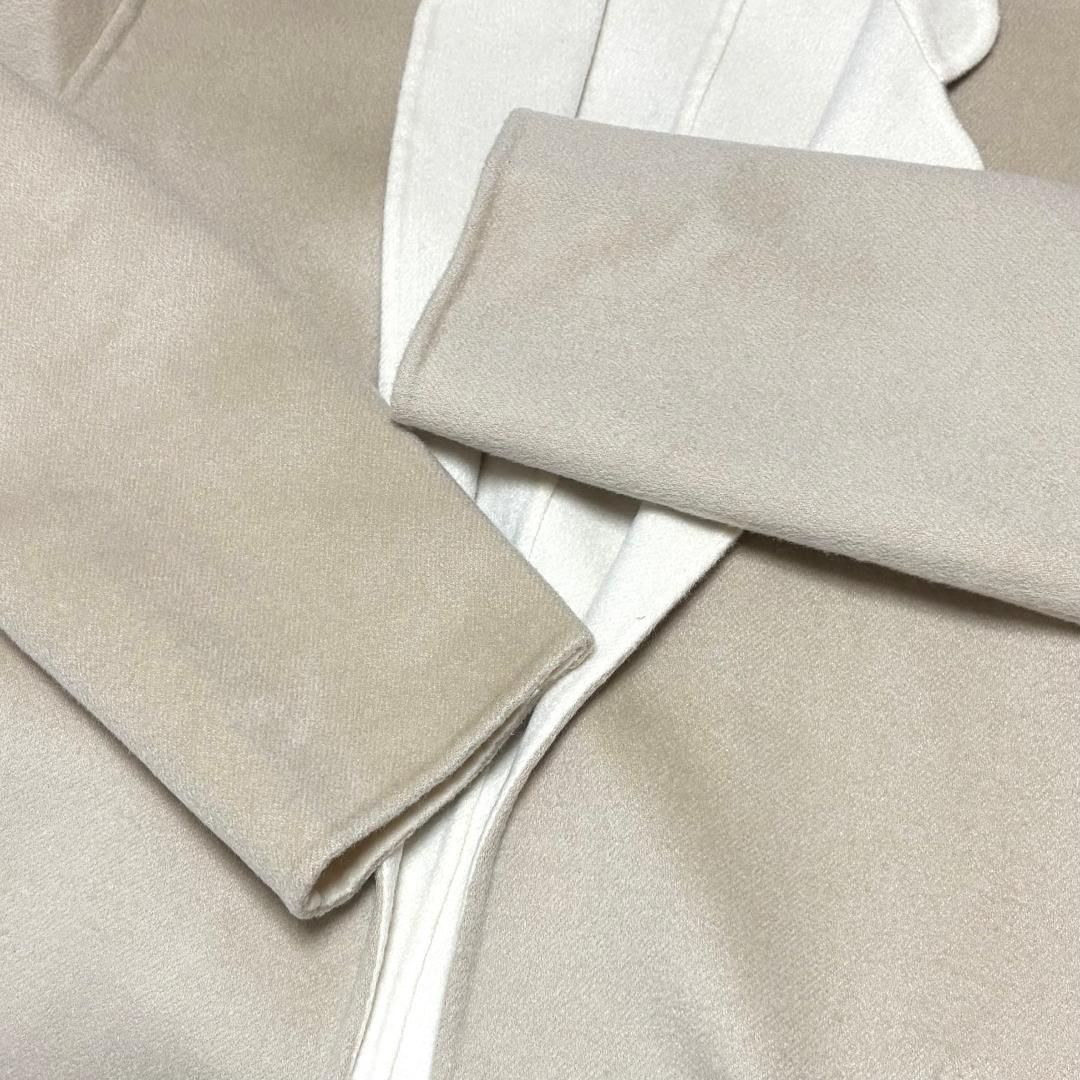 DAISY LIN FOXEY カシミヤコート リバーシブル F ベージュ×白 - メルカリ 