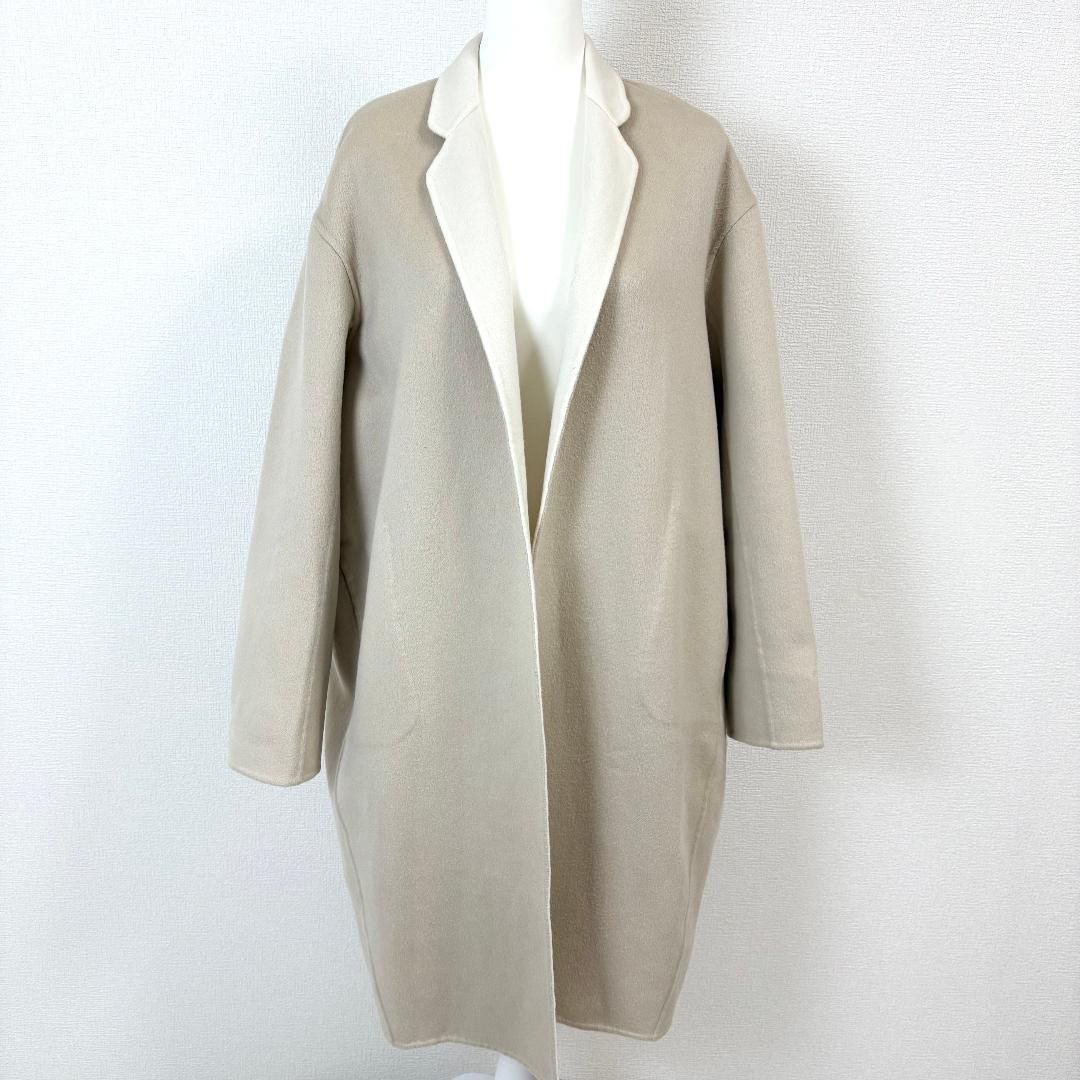 DAISY LIN FOXEY カシミヤコート リバーシブル F ベージュ×白 - メルカリ 