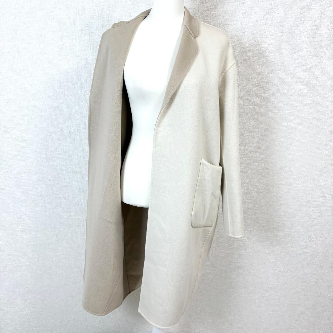 DAISY LIN FOXEY カシミヤコート リバーシブル F ベージュ×白 - メルカリ 