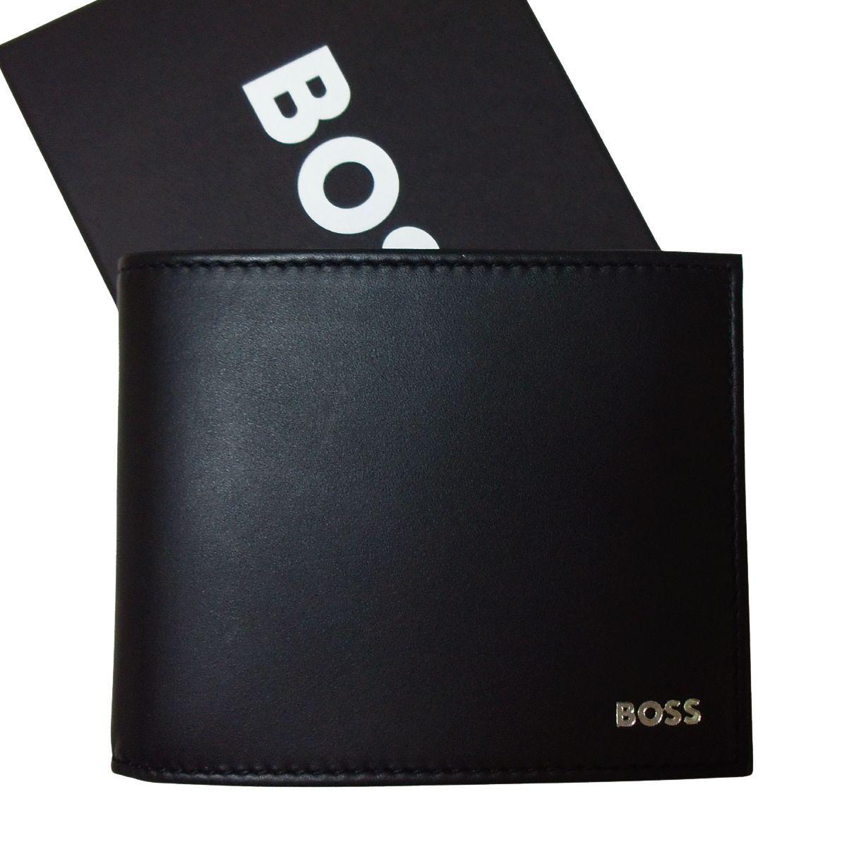 HUGO BOSS ヒューゴボス ボス 財布 メンズ 三つ開き Randy Trif レザー 牛革 本革 ブラック 黒 HB 528
