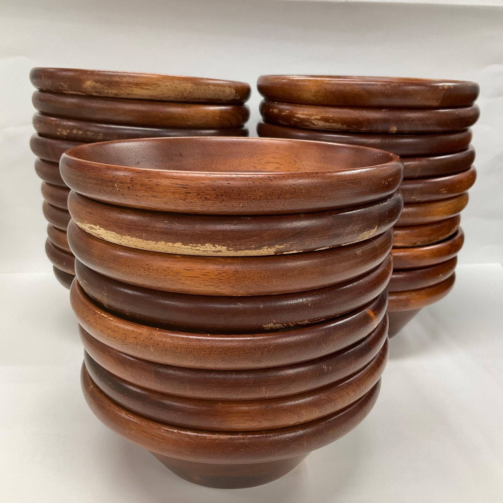 ウッドボウル 17.5 cm 木製 丸皿 プレート マルチ ボール ナチュラル ブラウン 野菜 サラダ 洋食器 レストラン カフェ ランチ 業務用