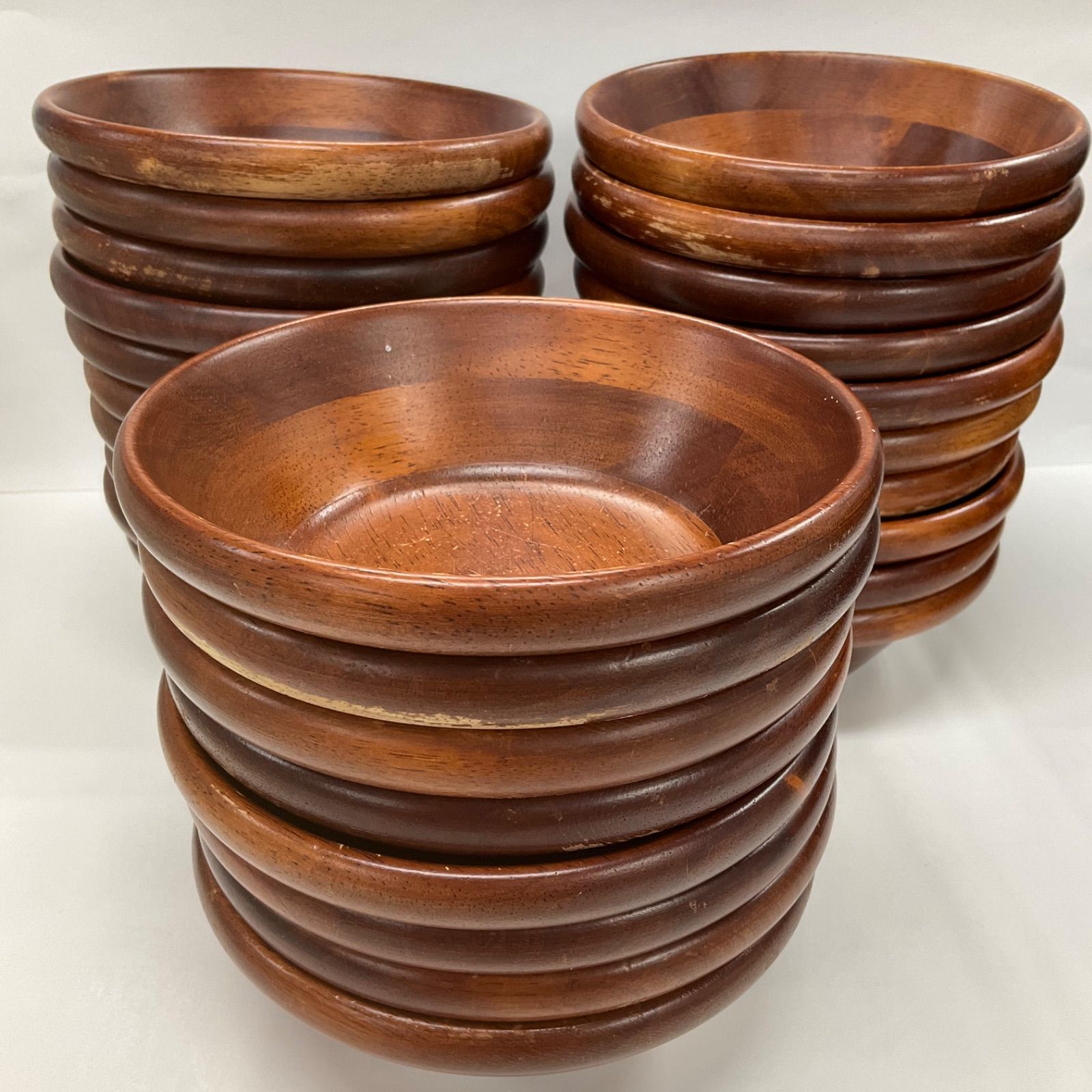 ウッドボウル 17.5 cm 木製 丸皿 プレート マルチ ボール ナチュラル ブラウン 野菜 サラダ 洋食器 レストラン カフェ ランチ 業務用