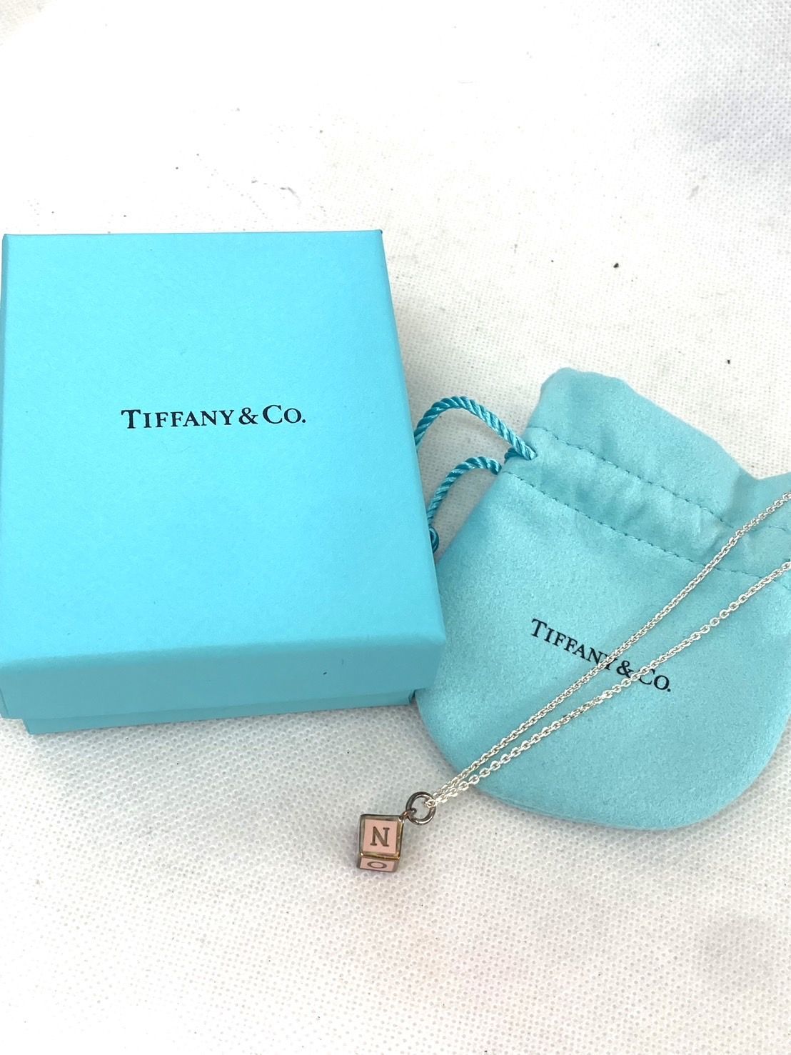 TIFFANY&Co ティファニー キューブ ブロックチャーム ネックレス