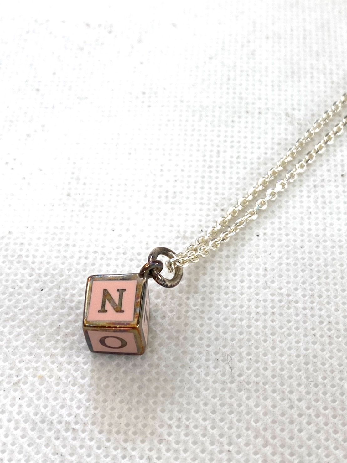 TIFFANY&Co ティファニー キューブ ブロックチャーム ネックレス