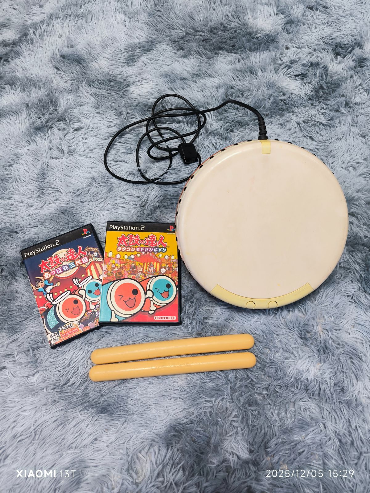 PS2 太鼓の達人セット売り タタコン＋ソフト2つ プレイステーション2