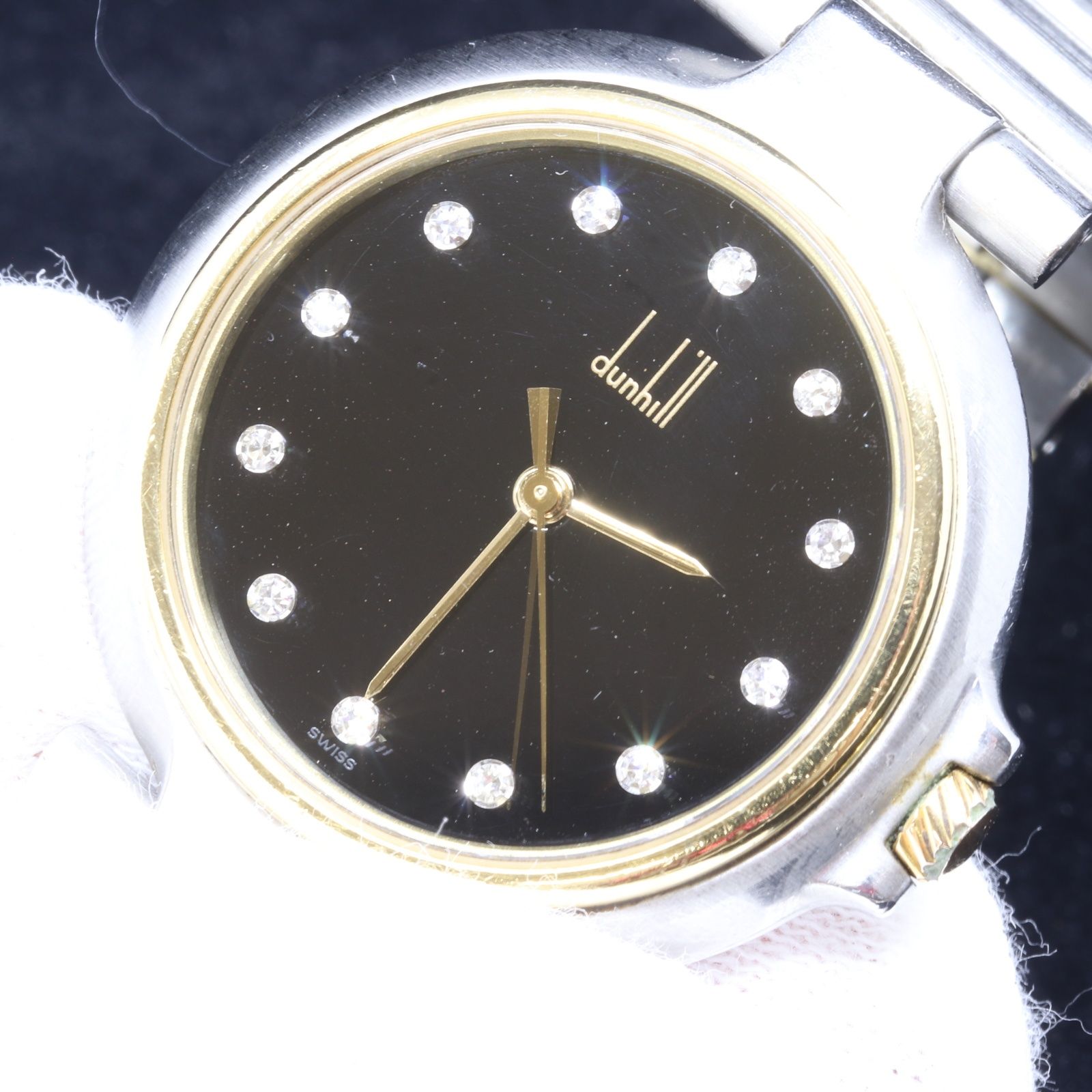 IT3FWDBDFLUQ dunhill ダンヒル ミレニアム 12Pダイヤ 黒文字盤