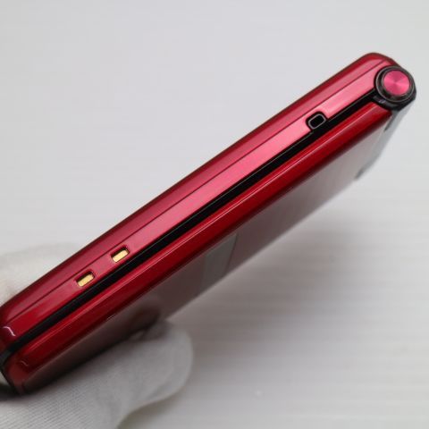 超美品 SHF34 AQUOS K レッド本体 白ロム ガラケー au SHARP 土日祝