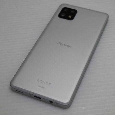 新品同様 SH-54B AQUOS sense6 シルバー ガラケー 白ロム 本体 即日
