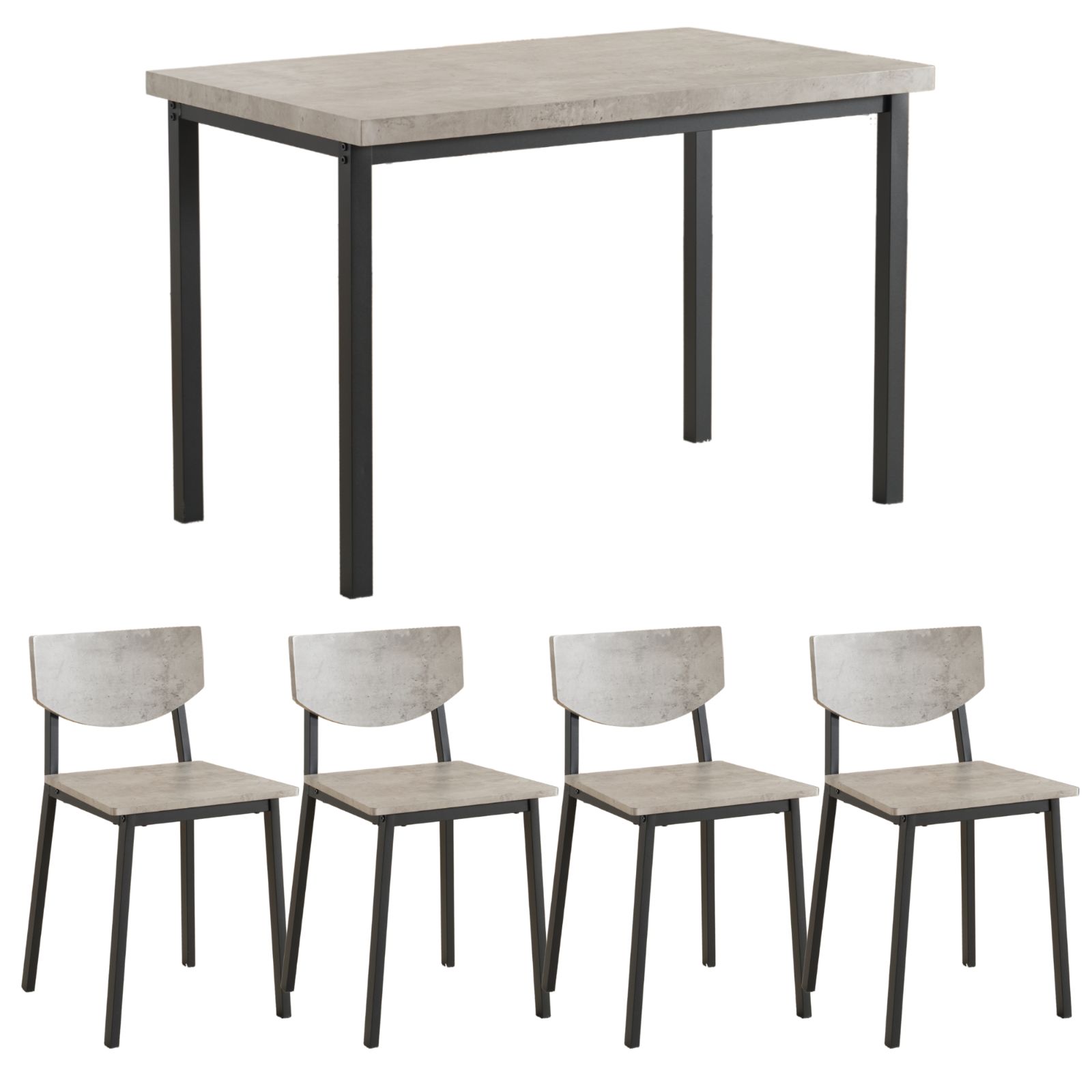 NARUMIxFURNITURE】新作グレー色登場！ダイニング5点セット 2~4人掛け 