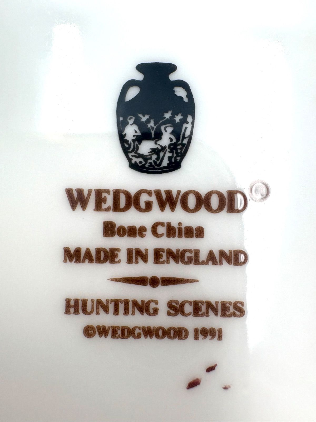 美品】WEDGWOOD ウェッジウッド ハンティングシーン 17.5cm プレート