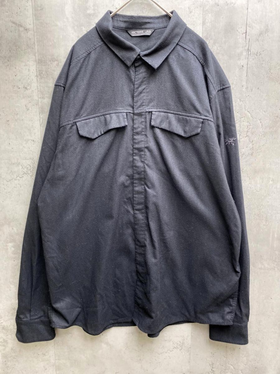 ARC TERYX アークテリクス シャツ sizeXL 黒 メンズ