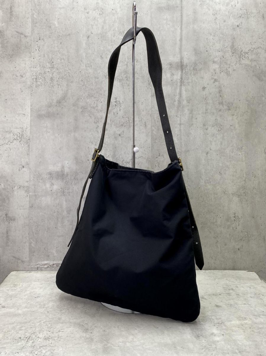 Jas-M.B. ジャスエムビー 英国製 ワンベルトショルダートート バッグ ブラック メンズ