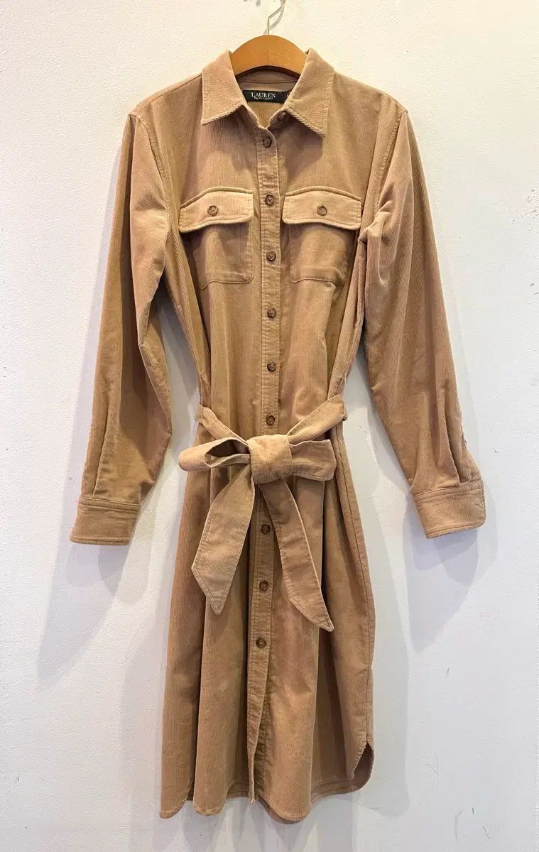 ローレン ラルフローレン コーデュロイ シャツワンピース