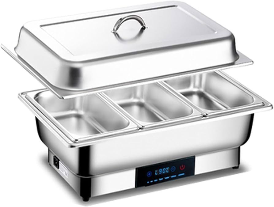 NEWHT ビュッフェサーバー チェーフィングディッシュ 湯煎式 角型3連