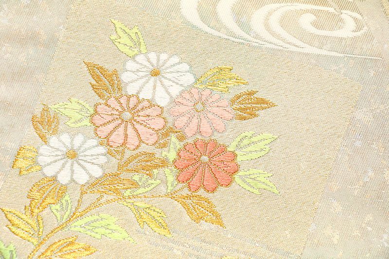 仕立無料 西陣工芸本金虹箔錦織袋帯