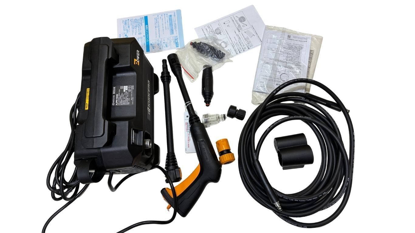 kg＆8 mホースで広範囲洗浄