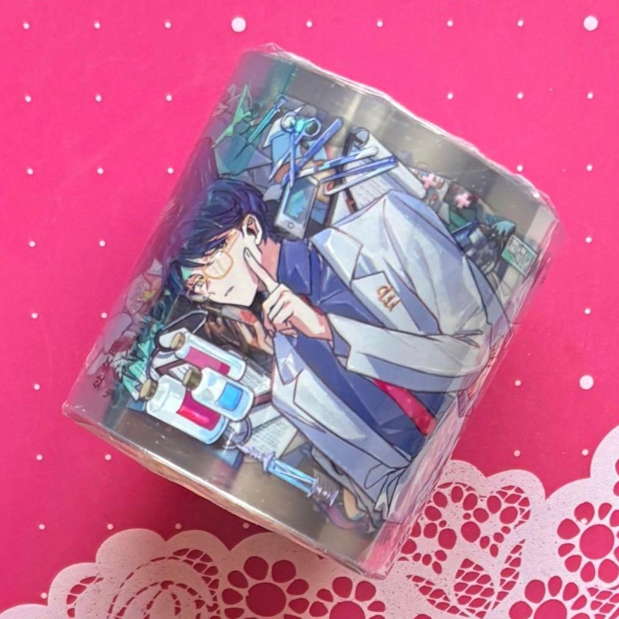 贝壳光 5 cm×10 m 处女座生命审判官 海外マスキングテープ 海外マステ 人物 男性