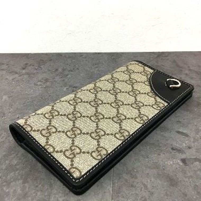 送料込み！ 極美品 GUCCI 長財布 GGエンブレム コンチネンタル 