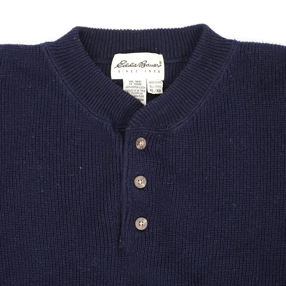 エディーバウアー Eddie Bauer 90s 90年代 ヘンリーネック コットン