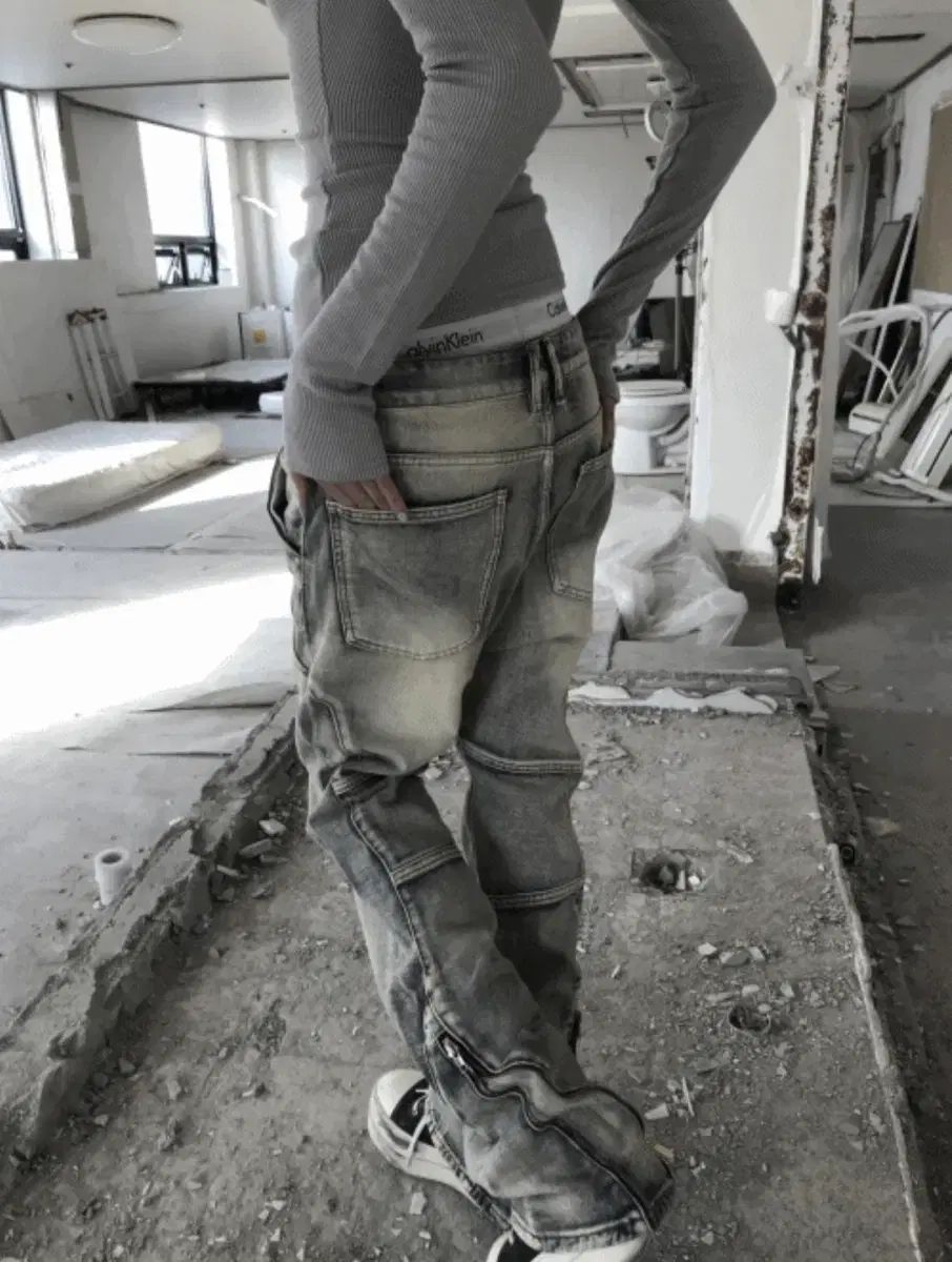 京衣通販ズボンジッパーカーゴパンツ