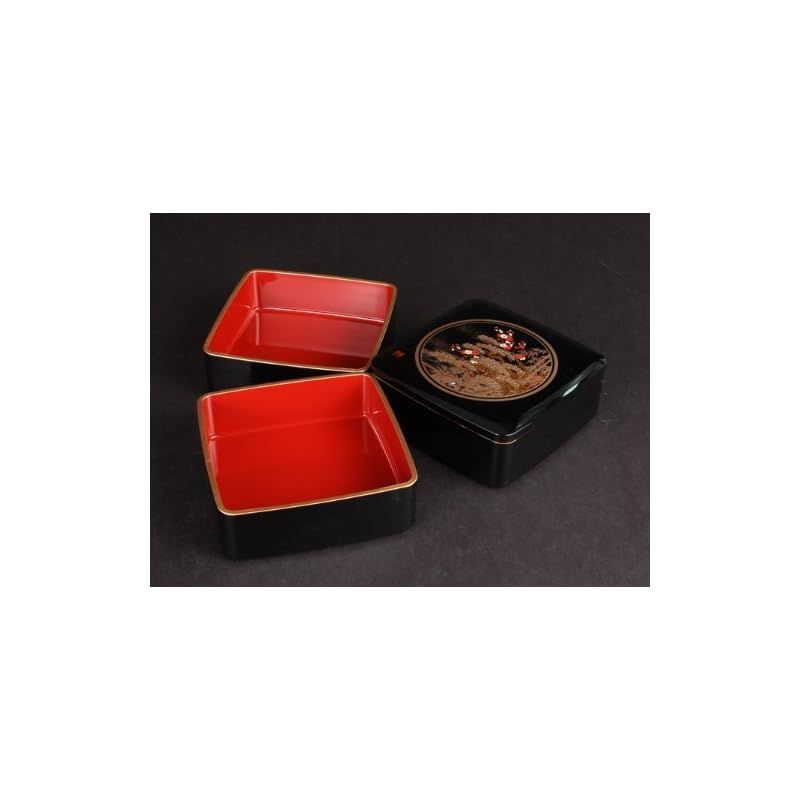  彡まえじゅう漆器 松竹梅 6 0 都三段重 B 7 R 615 キッチン 住宅設備