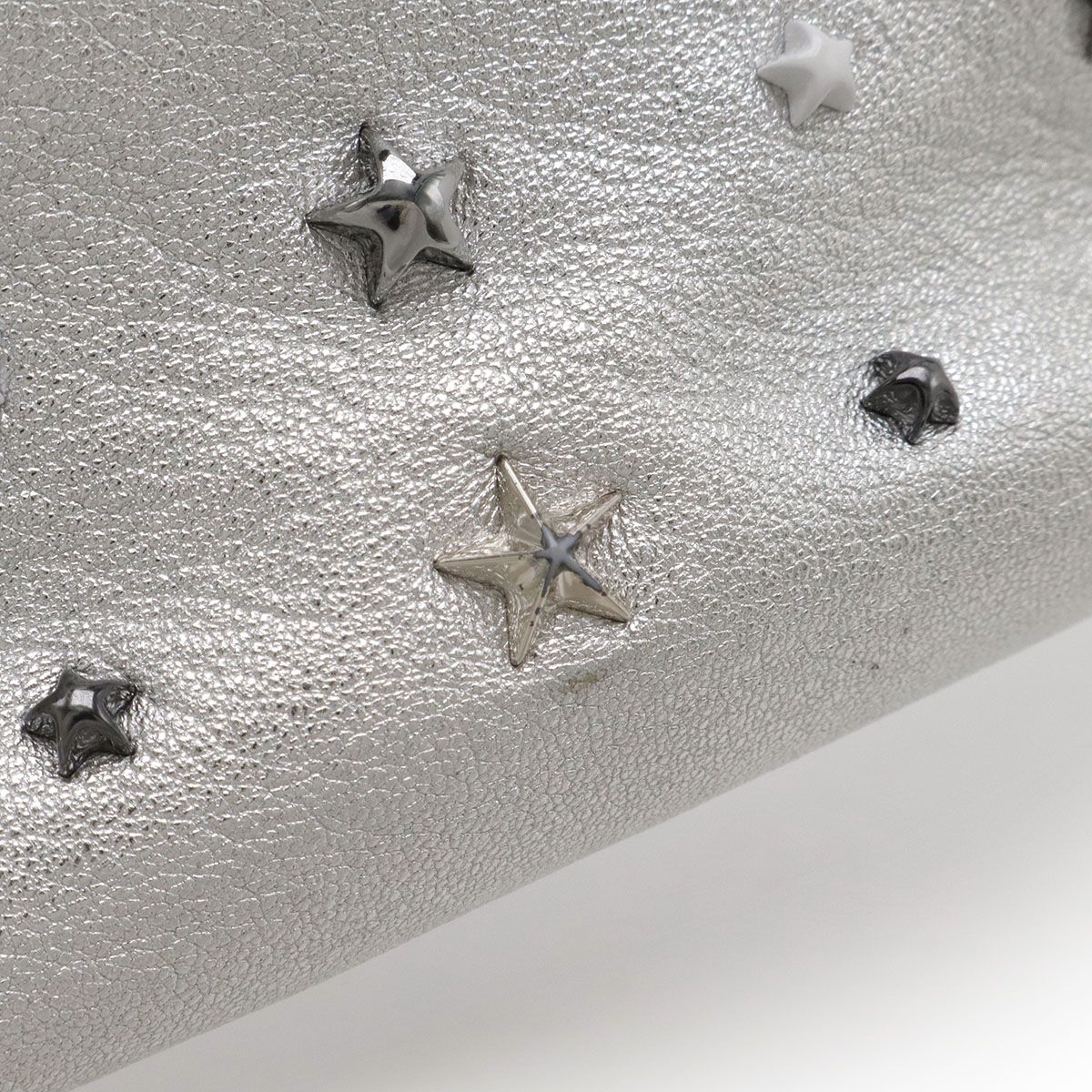 ジミーチュウ　ライリースモール　ハンドバッグ　2way スタッズ　シルバー ジミーチュウ ライリースモール ハンドバッグ 2way スタッズ シルバー