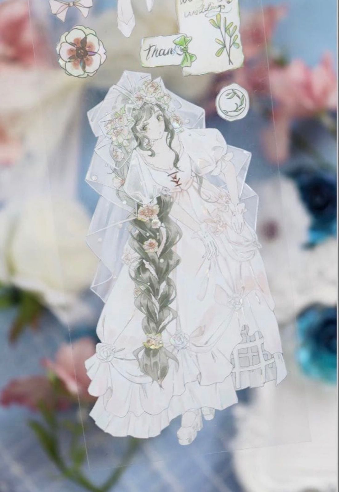 ♡SALE♡ 贝壳光 6.5cm×10m 愿挽纱 海外マスキングテープ 海外マステ