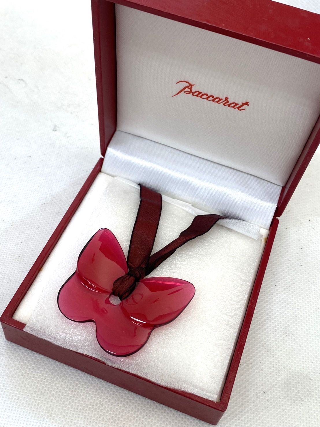 極美品 Baccarat バカラ クリスタルガラス ネックレス アクセサリー