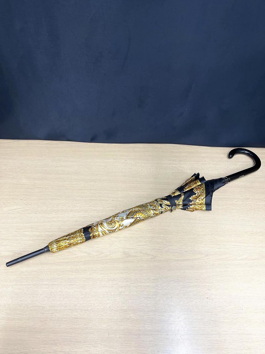 ヴェルサーチ GIANNI VERSACE 長傘 雨傘 バロック模様 全長88cm 雨具