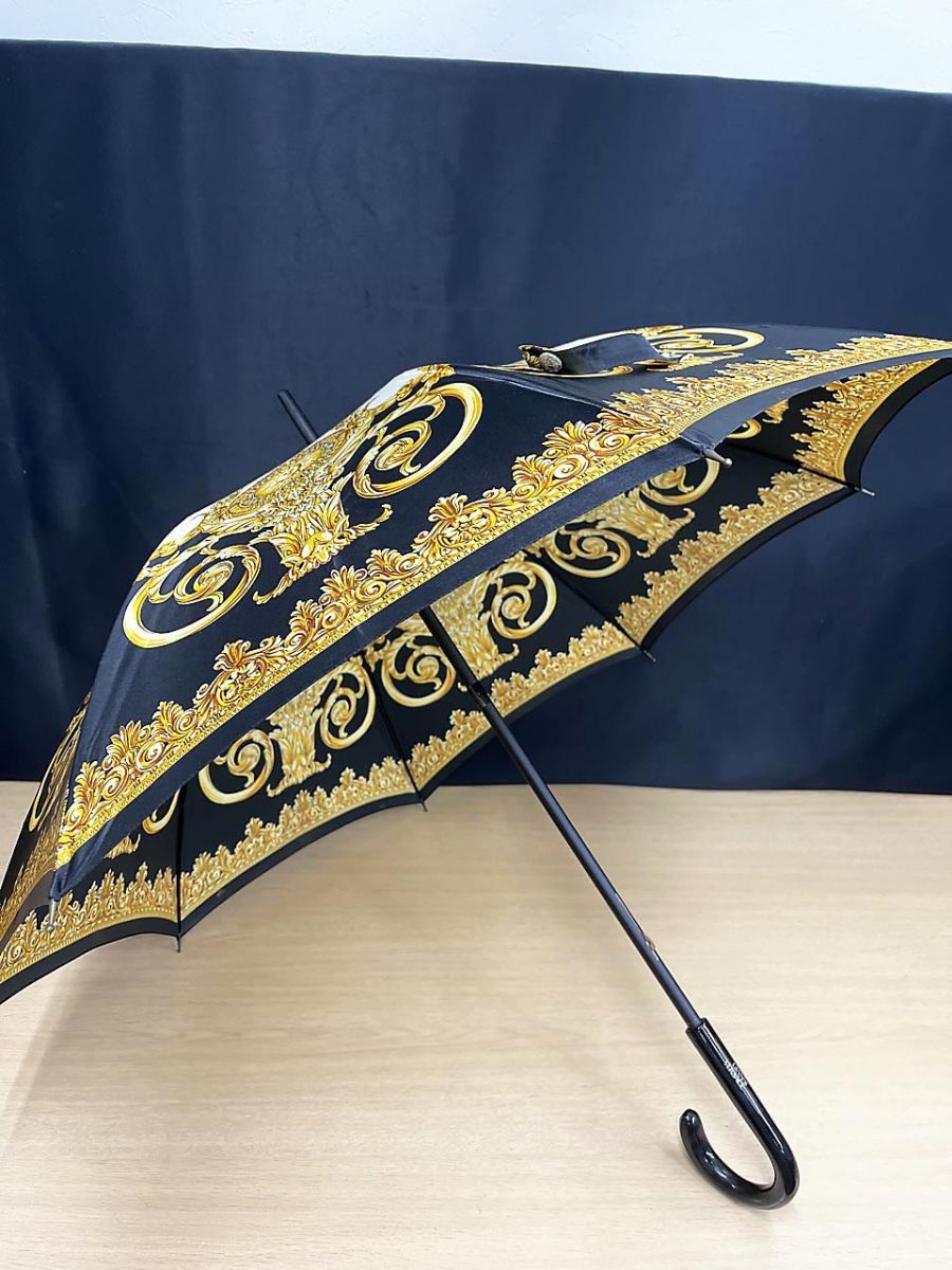 ヴェルサーチ GIANNI VERSACE 長傘 雨傘 バロック模様 全長88cm 雨具