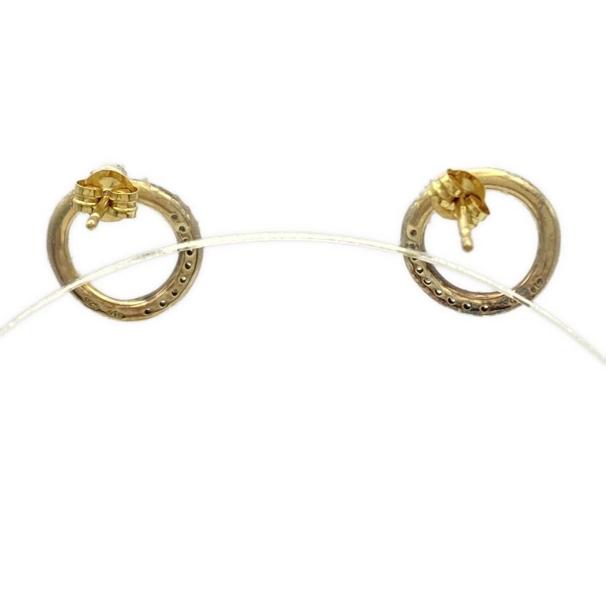 ete エテ ピアス シルバー K 18 YG クリア